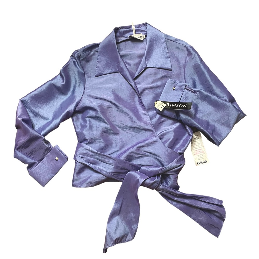 Vintage Periwinkle Wrap Shirt